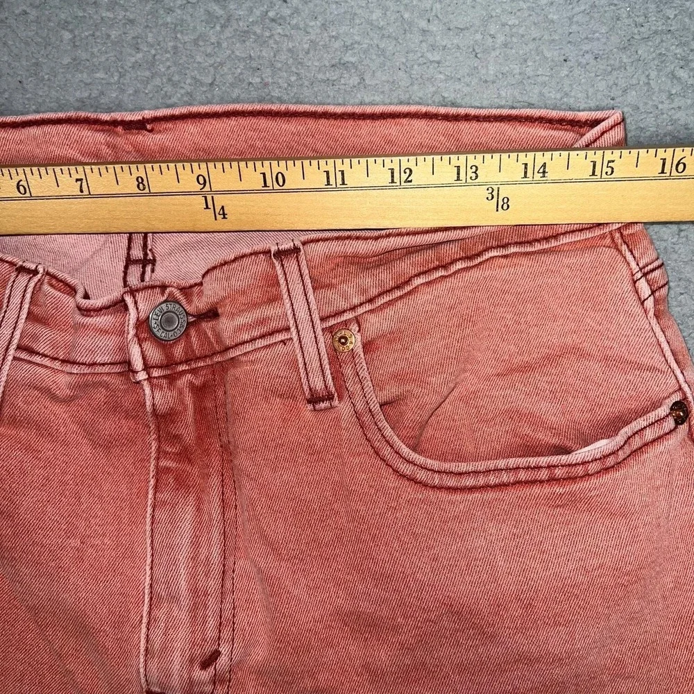 VTG Levi's 502 Jeans Men's Sz 33x32 (31x28) Salmon Pink Denim Straight Leg Pants